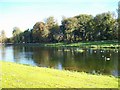 The lake in Lydiard Park