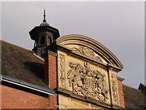 SX9293 : Exeter coat of arms, St James Centre by Derek Harper