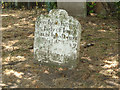 Foulness Island: St Mary the Virgin gravestone