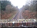 Portsmouth to London railway from bridge near Rake