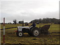 Tractor in Ploughing Match at Woodcutts