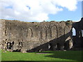 Curtain wall, Castell Hwlffordd/Haverfordwest Castle