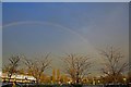 Rainbow from Waitrose car park Salisbury