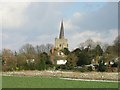 Wingham church from A257