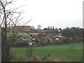 View of roof tops and Eastry Poor House.