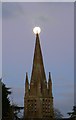 Moon over St Mary the Virgin church, Witney