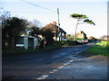 Houses and bus shelter on Northbourne road.