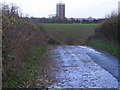 Thorneyfield Lane and flats at Western Downs Stafford