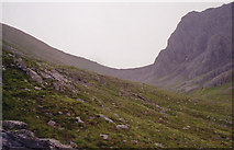 NN1771 : Headwall of Coire Leis with Ben Nevis on right by Allister Steele