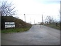 Entrance to Robshaw Hole Quarry and landfill site