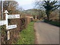 ST6224 : Signpost Near Cadbury Castle by Dave Lowther