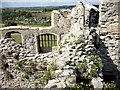 Within the ruins of Newark Castle