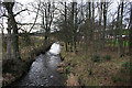 Westerly view along the Monquhitter Burn at Mill of Pot.