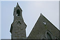 Church tower  and clock at Barthol Chapel church.