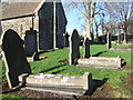 SM9722 : Graves in Spittal churchyard by Natasha Ceridwen de Chroustchoff