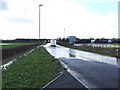 Flooded A417 west of Lechlade