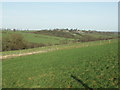 View down valley towards Saddington.