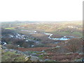 Cwm-y-glo and the swollen Rhythallt from Mur Moch