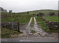 Farm track and footpath onto Sterndale Moor