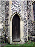 TG3808 : All Saints, Beighton, Norfolk - Door to bell tower by John Salmon