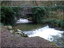 SH6717 : River Gwynant at Abergwynant Lodge. by Hefin Richards