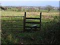 Gate and Stile and view at Stryt-cae-rhedyn