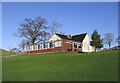 The clubhouse at Galashiels Golf Course