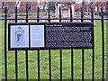 Plaque detailing information about the Soane Mausoleum