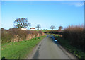 Moreton Say lane on a winter afternoon