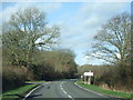 The turning to Leigh on the A352 near Holnest