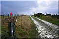 The lane to Woodhead Croft House.