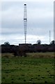 A pair of radio transmitters, at Sprucefield