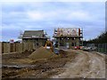 New housing under construction, Southwold Close, Swindon