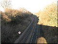 Railway line from Fullicar Lane bridge.