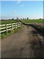 Gated road to Hinton in the Hedges