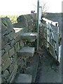 Stone stile and broken gate