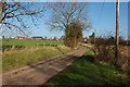 Lane to the small hamlet of Aulden