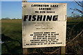 Sign at Lavington Lake