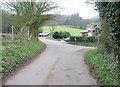 Pett Bottom Road junction near Lynsore Court