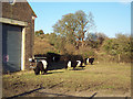 Disused Military Building and Belted Galloway Cattle