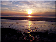 SO7307 : Sunset over the Severn estuary by David Gruar