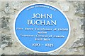 SP5310 : Blue plaque for John Buchan by David Luther Thomas