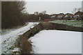 The infilled Hey Lock on the Sankey Canal