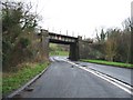 The London Dover line crosses the old A2 looking W