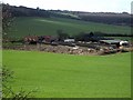 Milebarn Farm from nearby hill