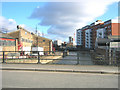 View east from Marshgate to Stratford along Bow Back River