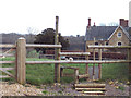 New stile with dog gate at Fifehead Neville