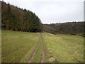 SE9087 : Public access route up into Broxa Forest by Phil Catterall