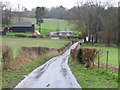 Looking W along Geddinge Lane