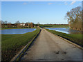 Sewage works road beside the Great Ouse